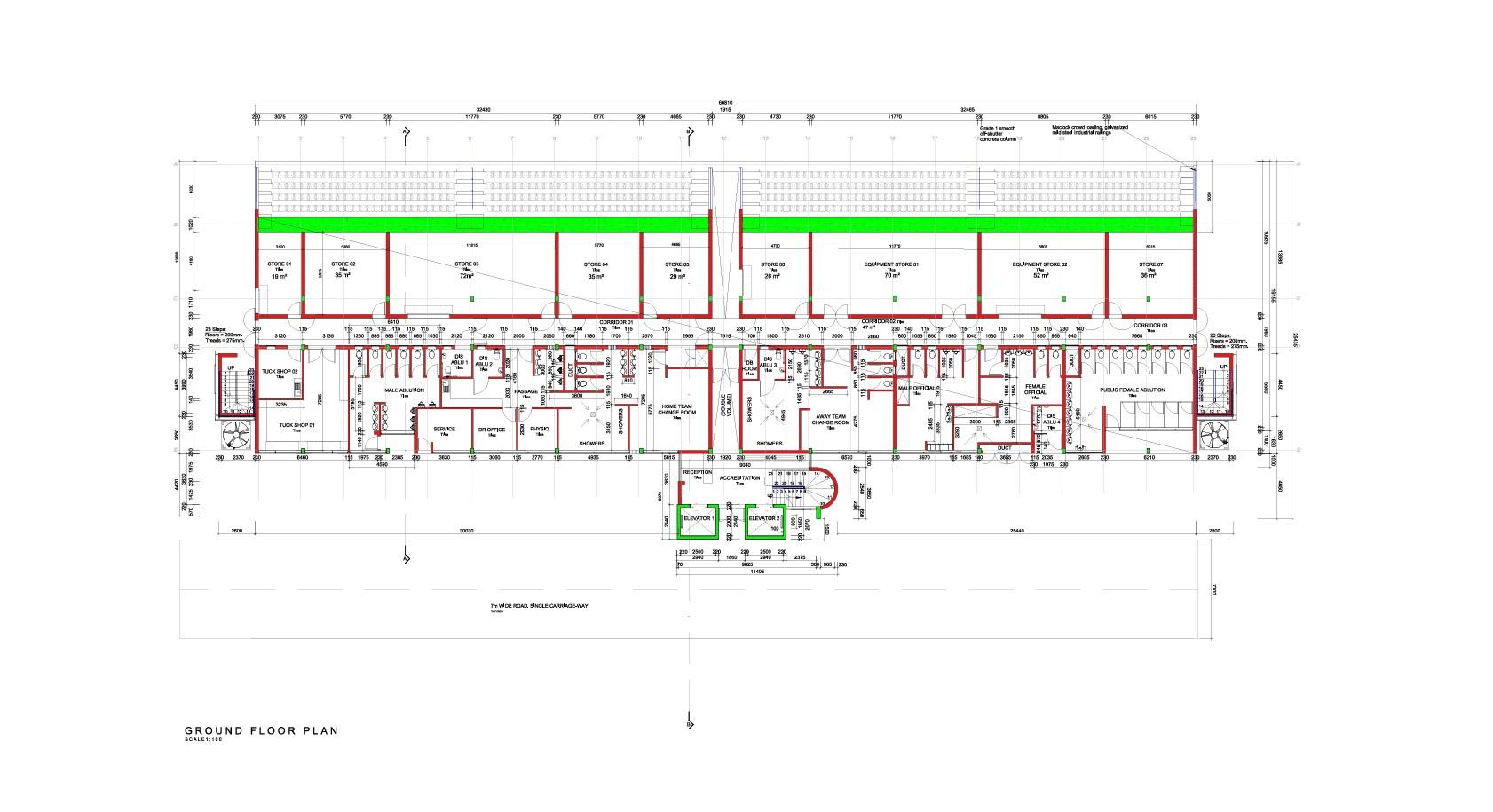 Ground floor architectural plan layout