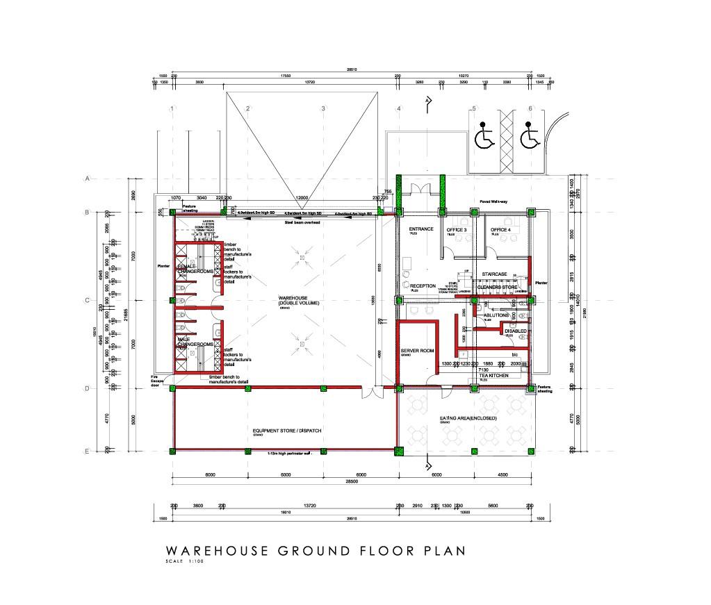 Ground floor architectural plan layout