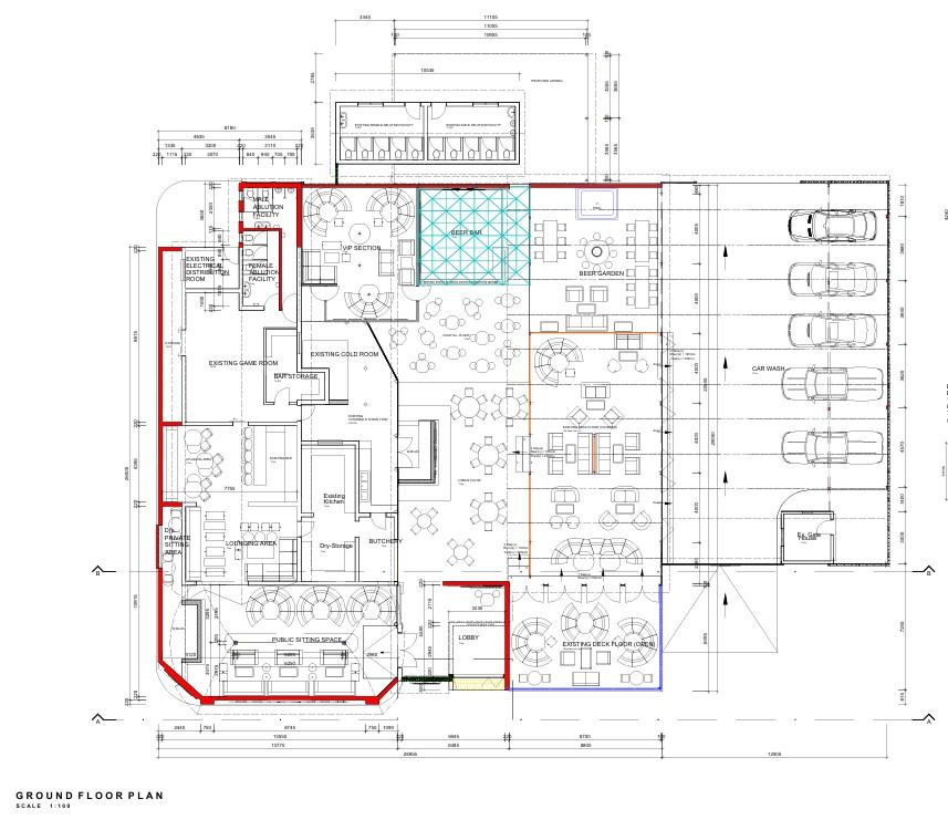 Ground floor architectural plan layout
